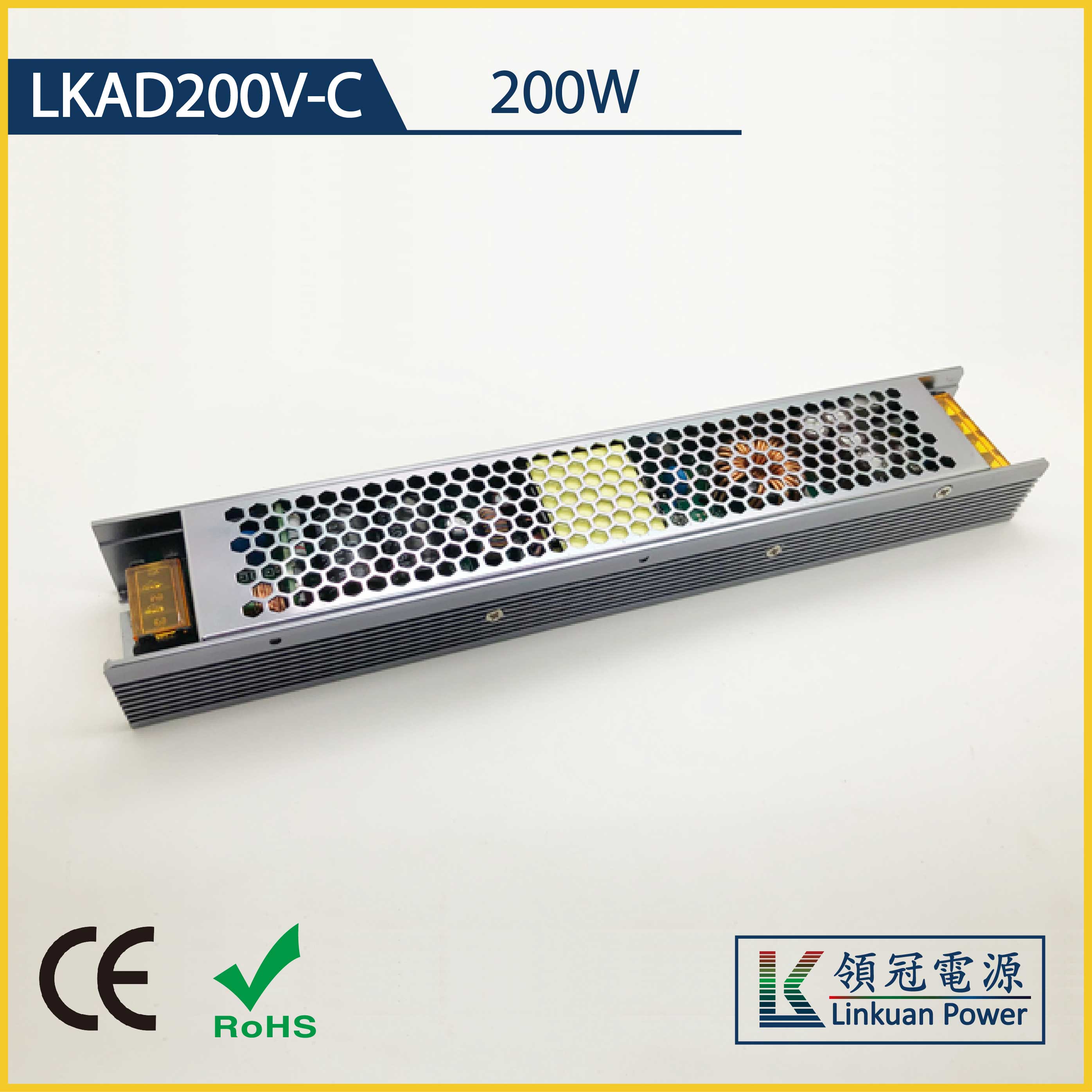 LKAD200V-C 200W constant voltage 12/24V 17A/8.5A triac dimmable led driver